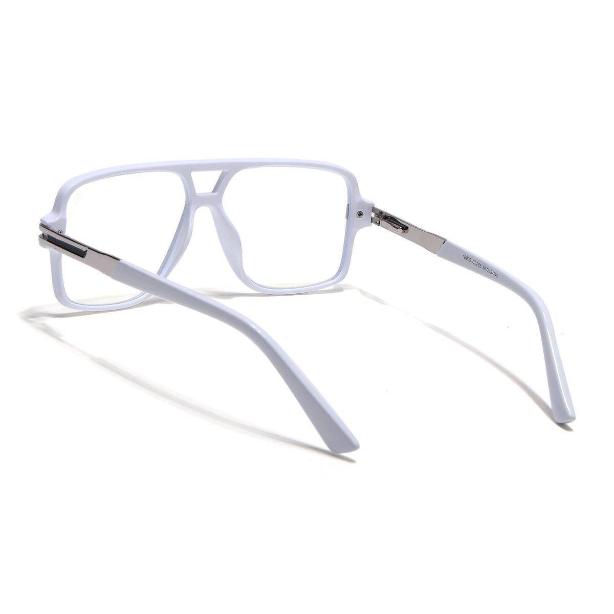 Eyejack Titex White Wayfarer Eyeglasses for Men and Women - Style L288 - view 4