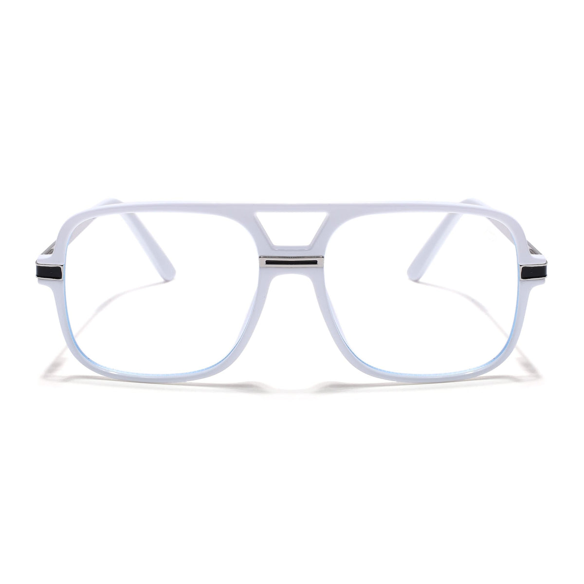 Eyejack Titex White Wayfarer Eyeglasses for Men and Women - Style L332 - view 2