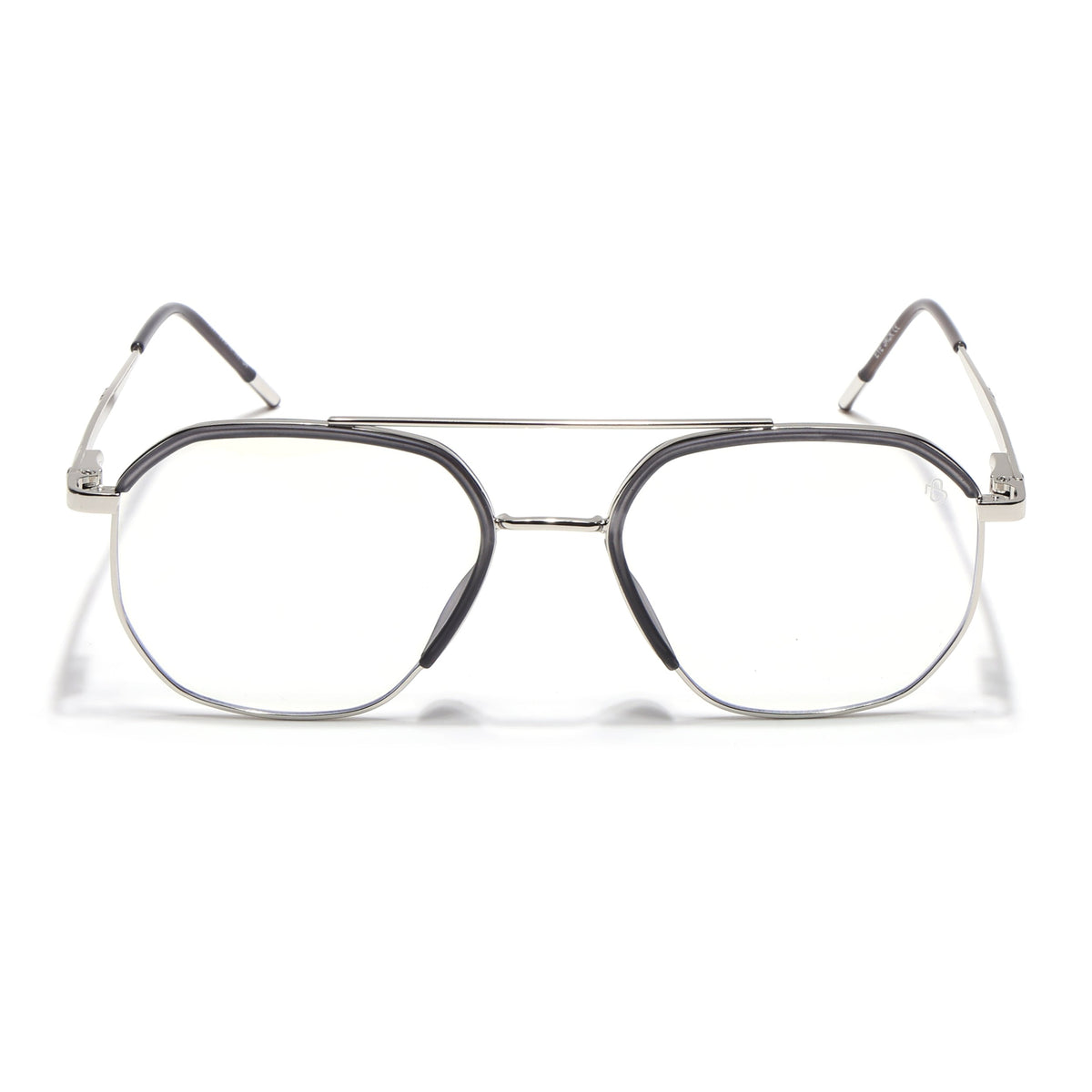 Eyejack Aura Grey & Silver Wayfarer Eyeglasses for Men and Women - Style 1947 - view 2