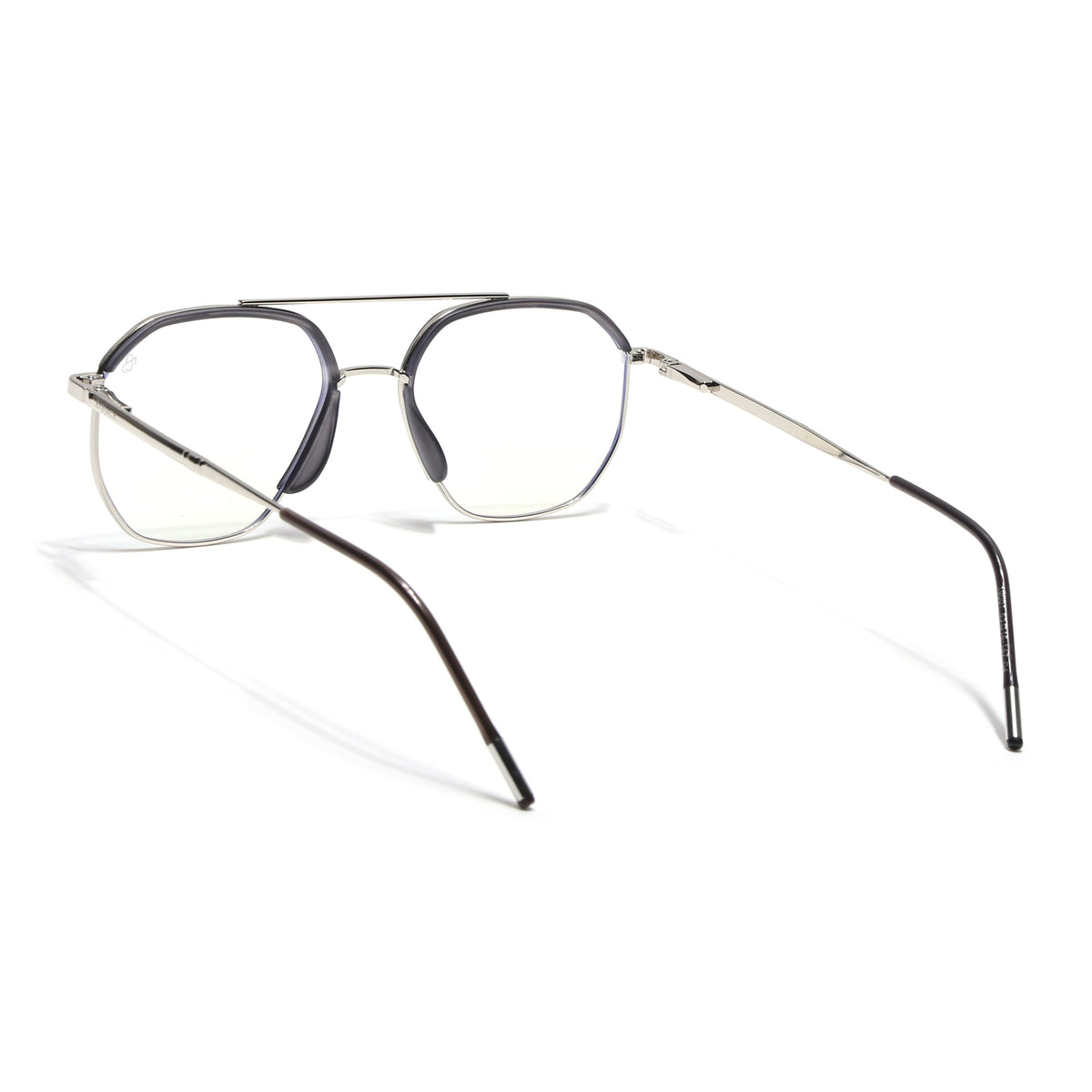 Eyejack Aura Grey & Silver Wayfarer Eyeglasses for Men and Women - Style 1947 - view 4