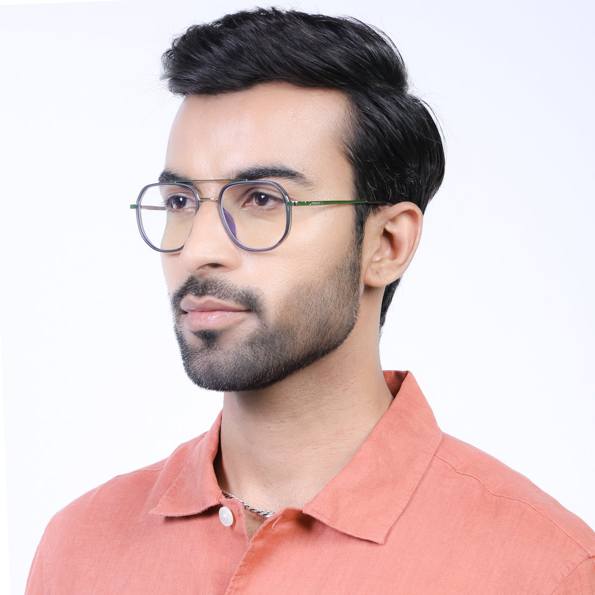 Eyejack Aura Grey & Silver Wayfarer Eyeglasses for Men and Women - Style 1959 - view 8