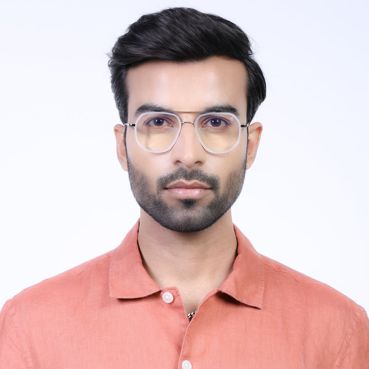 Eyejack Aura Silver & Transparent Wayfarer Eyeglasses for Men and Women - Style 1963 - view 7