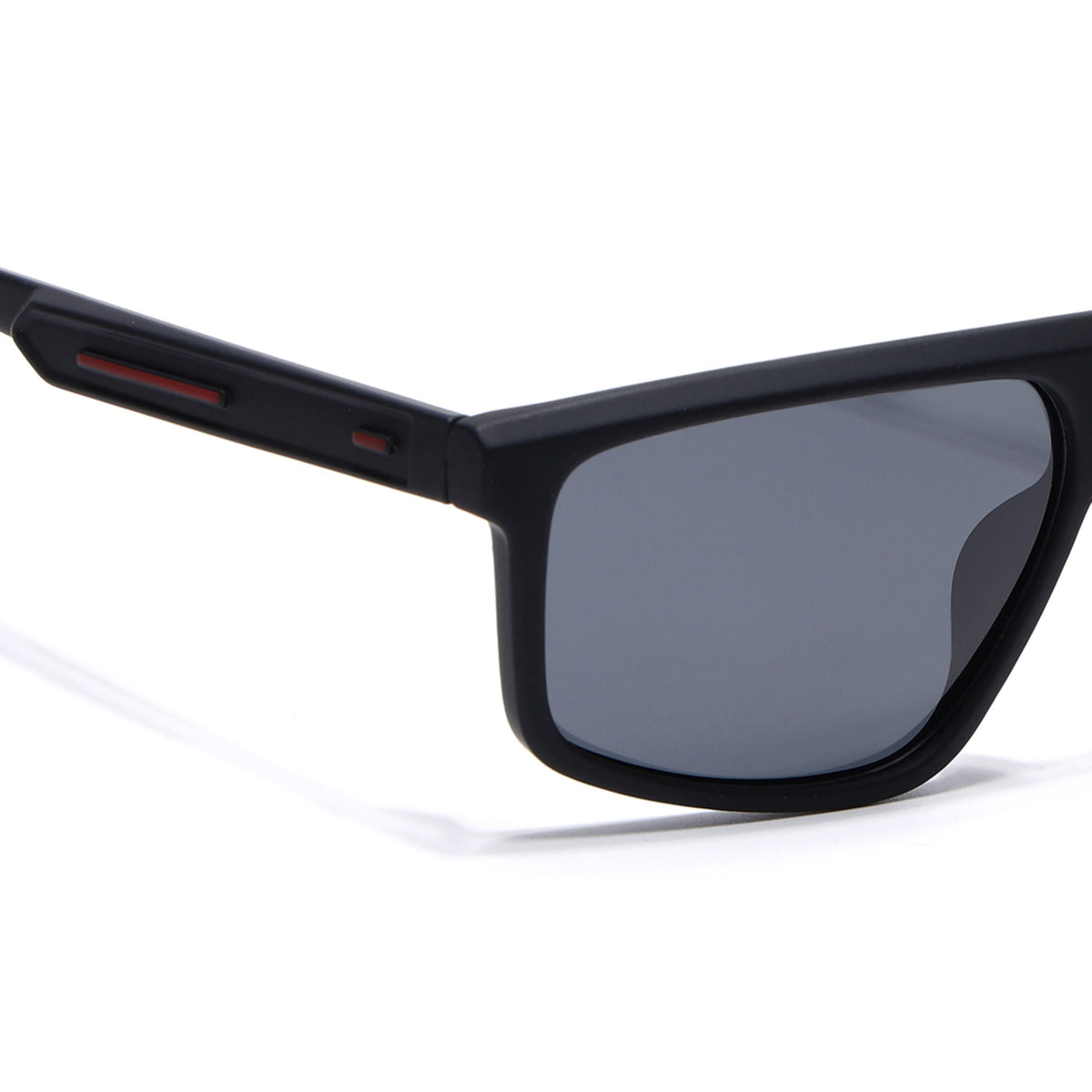 Eyejack Crossline Black Rectangle Sunglasses for Men and Women - Style 2056 - view 5