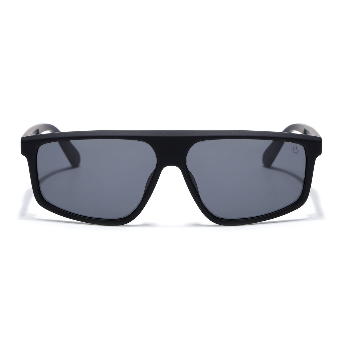Eyejack Crossline Black Rectangle Sunglasses for Men and Women - Style 2058 - view 4