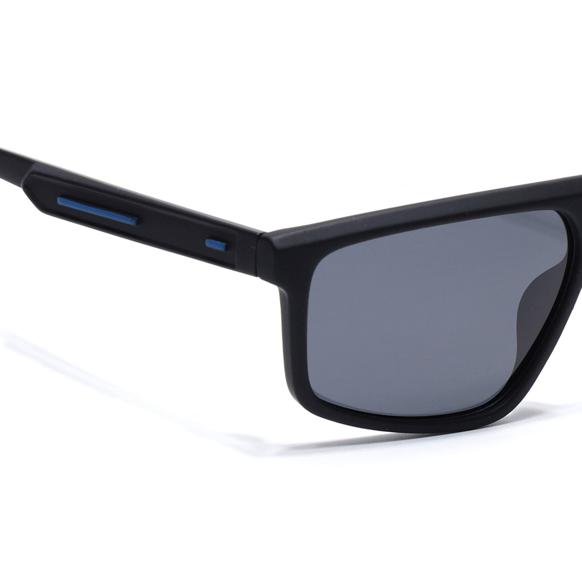 Eyejack Crossline Black Rectangle Sunglasses for Men and Women - Style 2058 - view 5