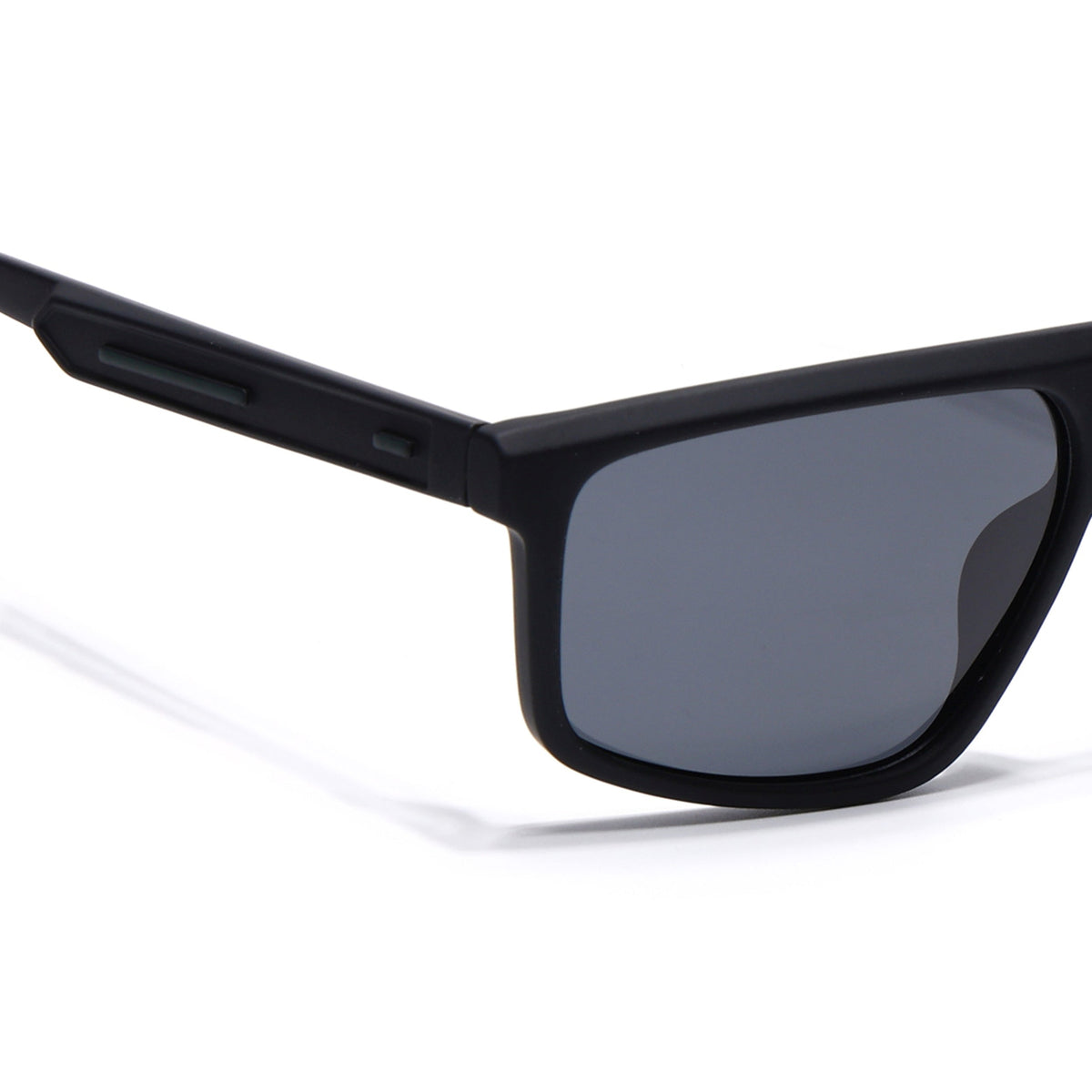 Eyejack Crossline Black Rectangle Sunglasses for Men and Women - Style 2060 - view 5