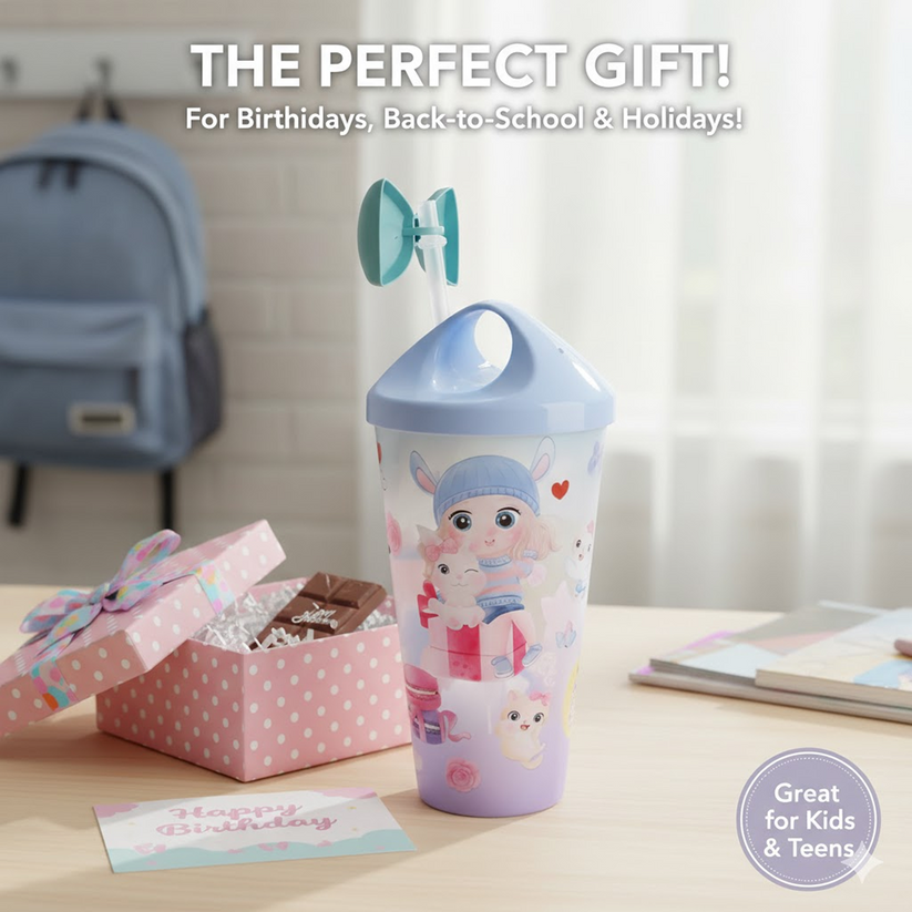 Cute Water Bottle Without Light – Stylish, Leak-Proof Hydration Bottle HP DD