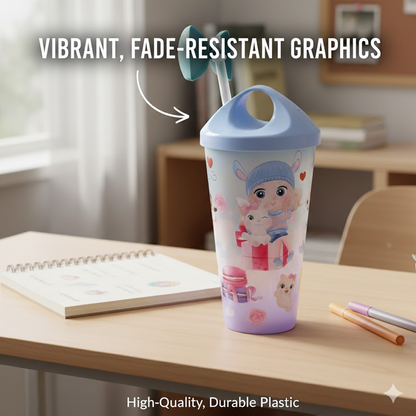 Cute Water Bottle Without Light – Stylish, Leak-Proof Hydration Bottle HP DD