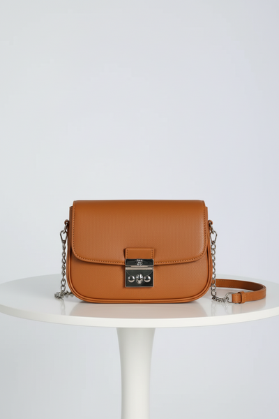 Buckle Handbag – Trendy & Stylish Shoulder Bag for Women (Brown) RAYORA ENTERPRISE