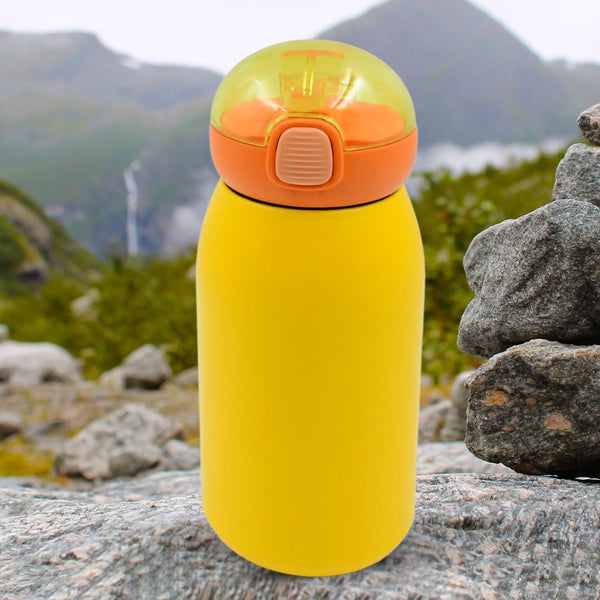 Duck Stainless Steel Water Bottle – 400 ml BPA-Free Thermos with Spill-Proof Cap (1 Pc)