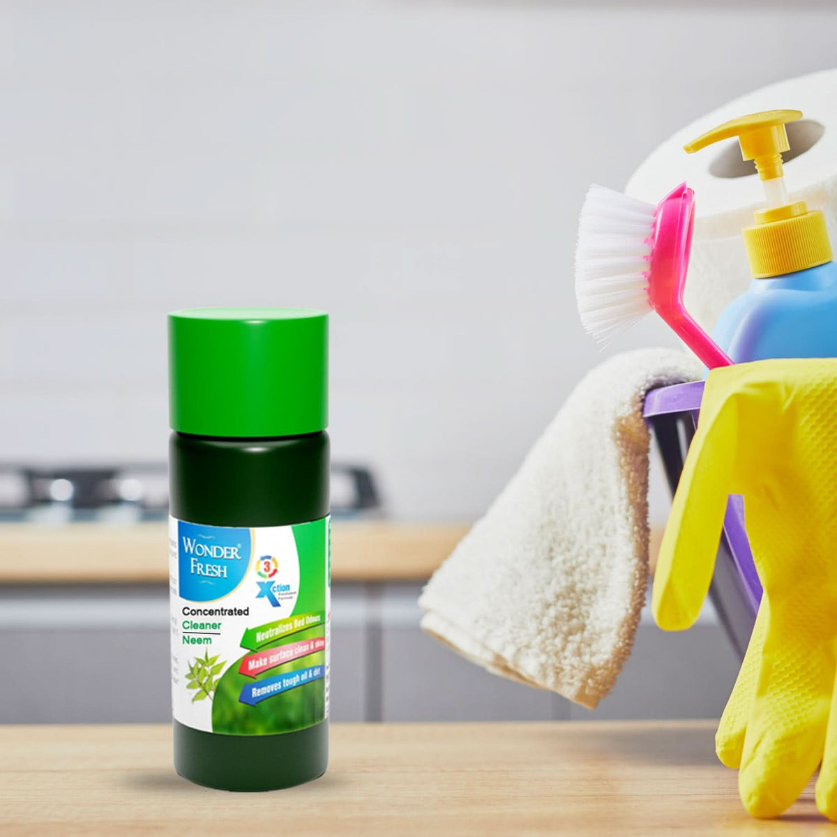 Mop Floor Surface Cleaner Liquid - Disinfectant Insect Repellent HP DD