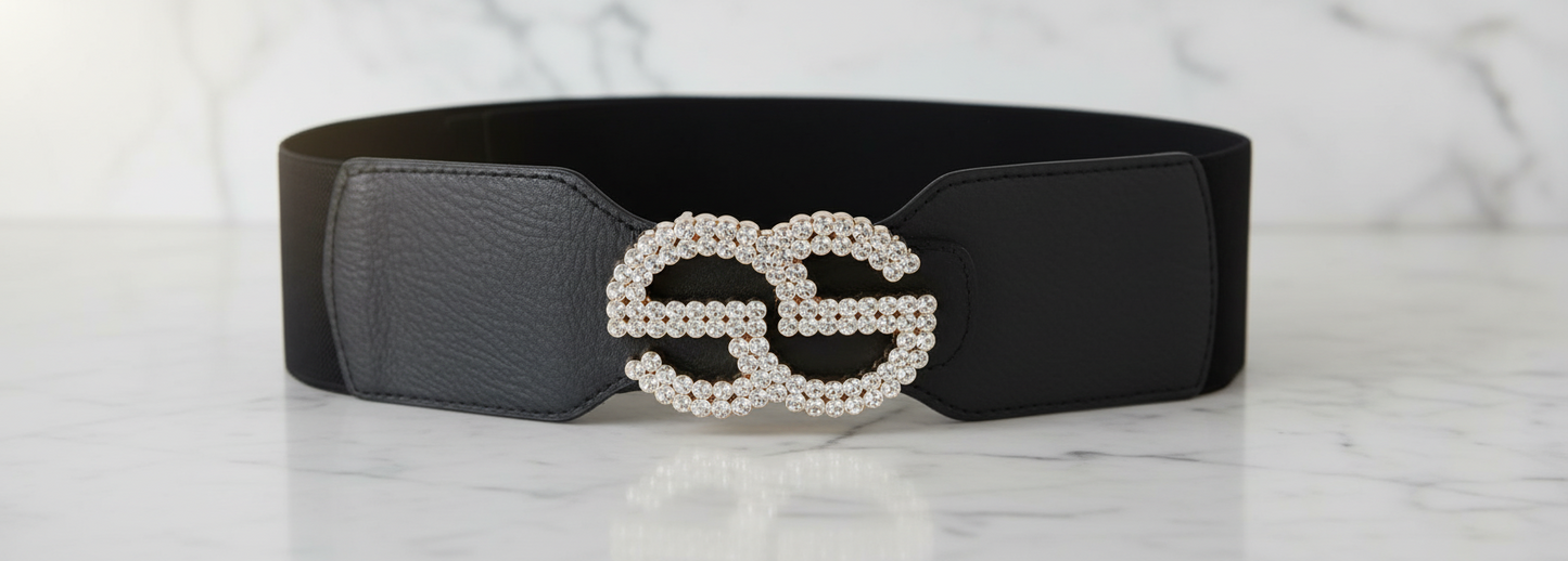 ZEVORA Women Casual, Evening, Formal, Party Black Fabric Belt