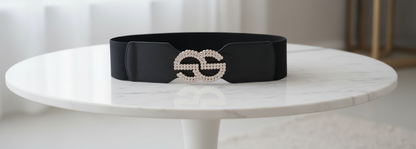 ZEVORA Women Casual, Evening, Formal, Party Black Fabric Belt