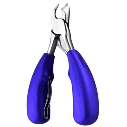 Toe Nail Cutter Treatment for Thick Nails Pedicure Clippers Cutters Sharp Curved Blade (Blue) - HalfPe