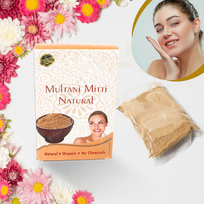 Herbal Tan Removing Multani Mitti Face Pack For Skin Care Age Group 100gram