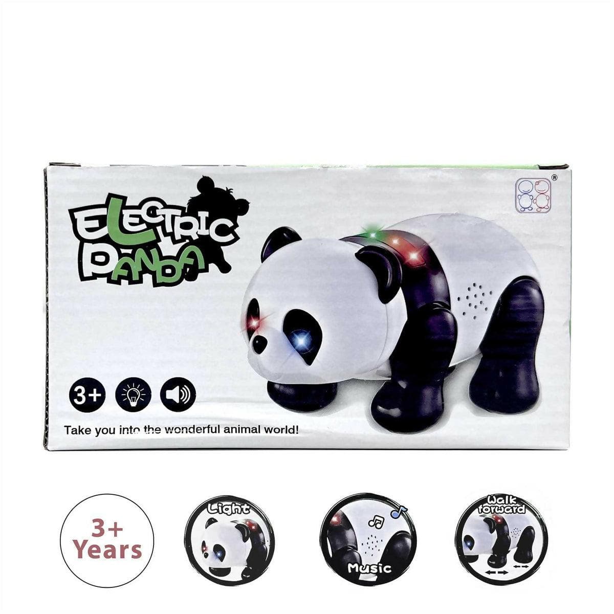 Electric Panda Battery Operated Toy With Lights & Music - HalfPe