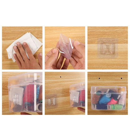 Magic Adhesive Plastic Wall Hooks Heavy Duty Hooks (Pack Of 20)