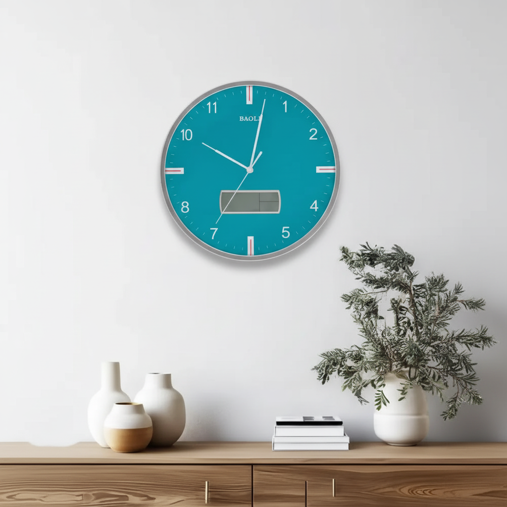 Premium Clock Plastic Analog Wall Clock - 32 cm SUPER