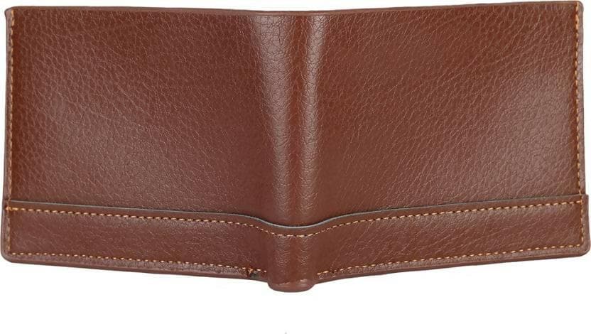 ZEVORA Evening/Party Brown Genuine Leather Wallet (3 Card Slots) - HalfPe