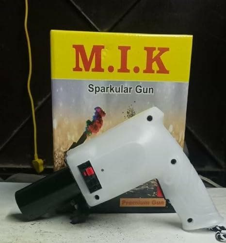 Party Event Sparkle Gun comes with Metal and Plastic Body with led Light - HalfPe