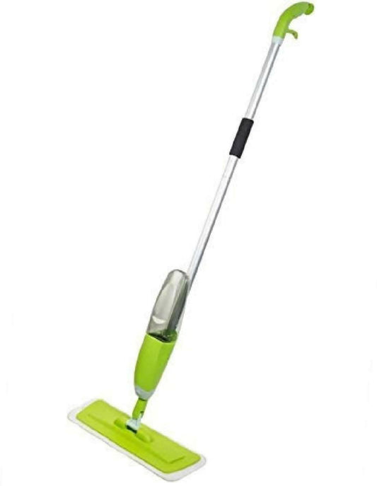 Stainless Steel Microfiber Floor Cleaning Spray Mop with Removable Washable Cleaning Pad and Integrated Water Spray Mechanism - HalfPe