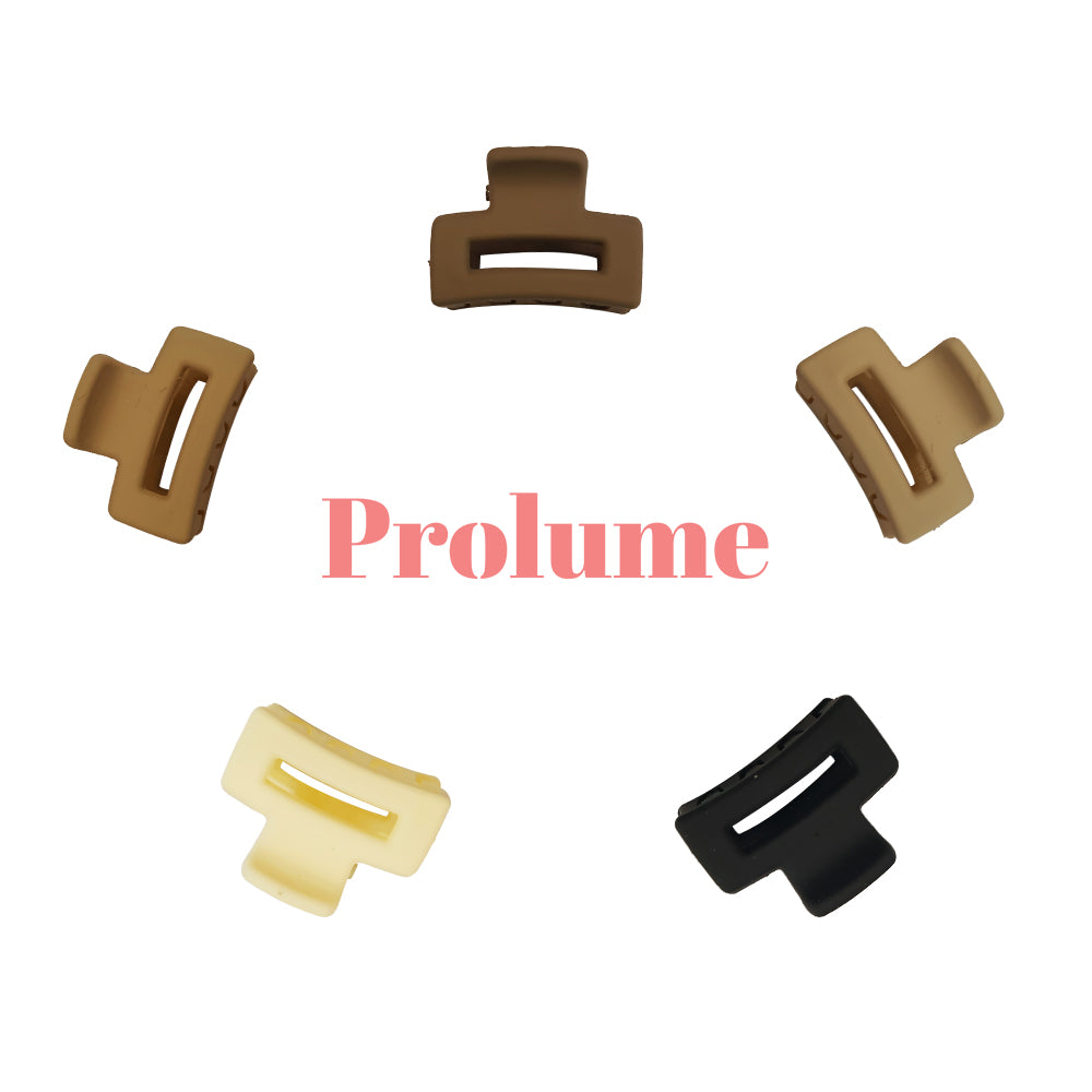 Prolume Rectangle Shape Hair Clutchers Clips For Hair Accessories For Women Girl Hair Clutchers Stylish & Durable (pack of 5)