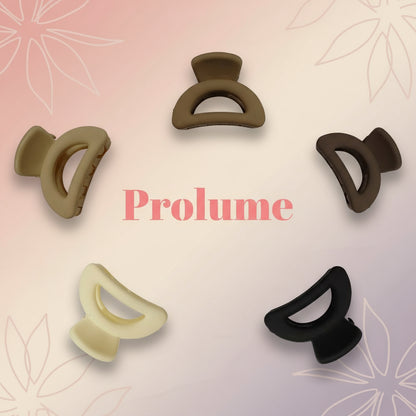 Prolume D Shape Hair Clutchers Clips For Hair Accessories For Women Girl Hair Clutchers Stylish & Durable (pack of 5)