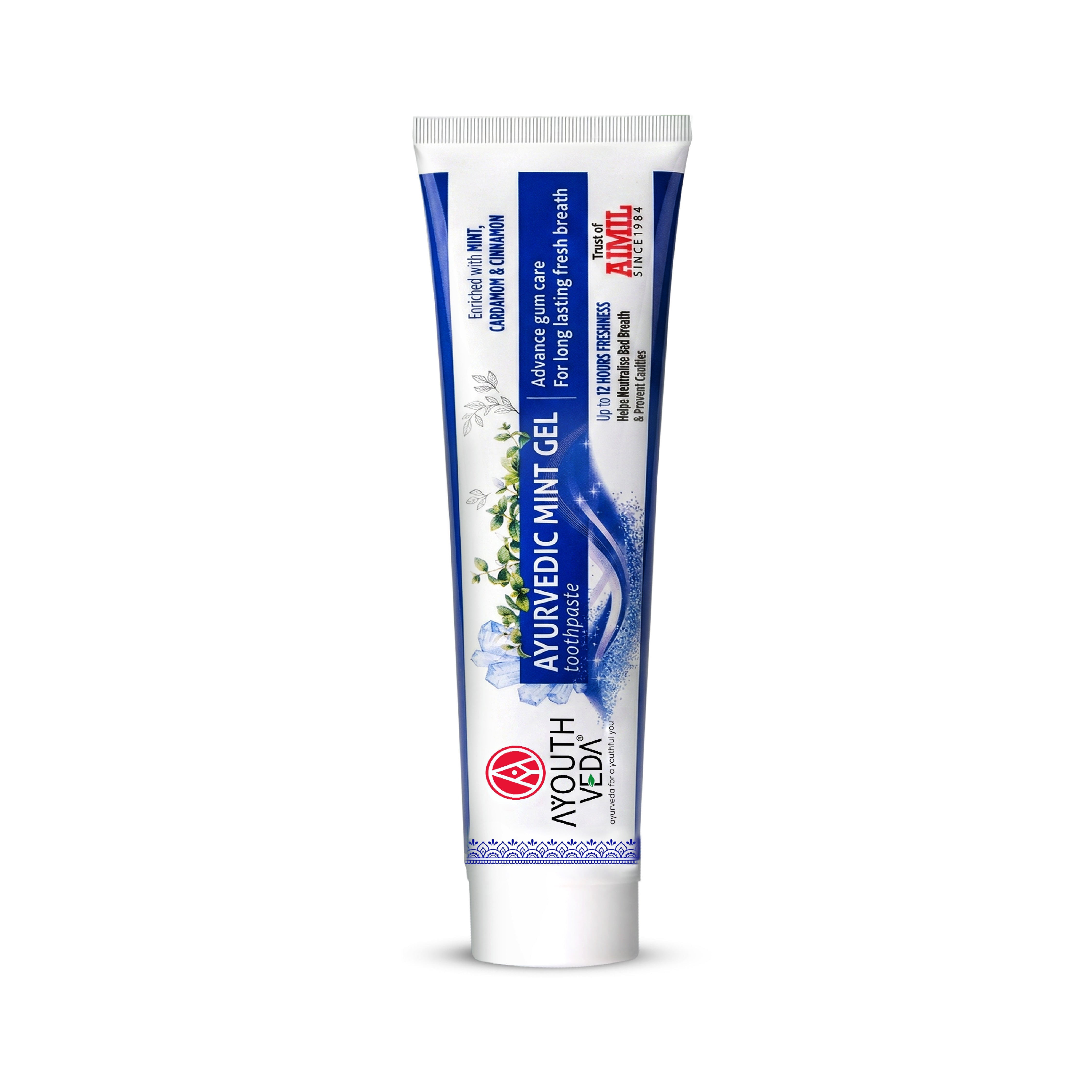 Ayurvedic Mint Gel toothpaste Pack of 4 (100 gm) Aimil Ayouthveda