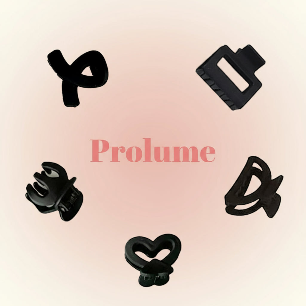 Prolume Black Hair Clutchers Clips For Hair Accessories For Women Girl Hair Clutchers Stylish & Durable In Different Shape