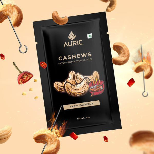 Auric Cashew Smoky Barbeque 50g Zenith Drinks