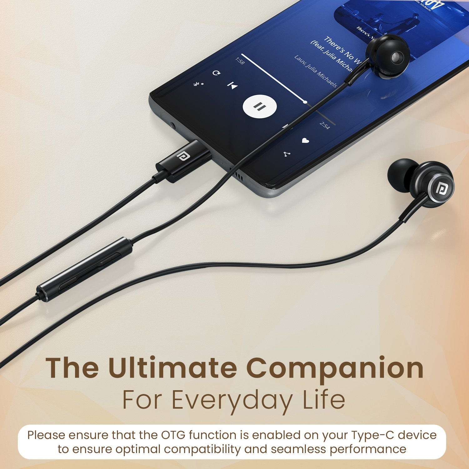 Portronics Conch Sigma Type-C Wired Earphones 14.2mm Driver (BLACK) Halfpe Deals