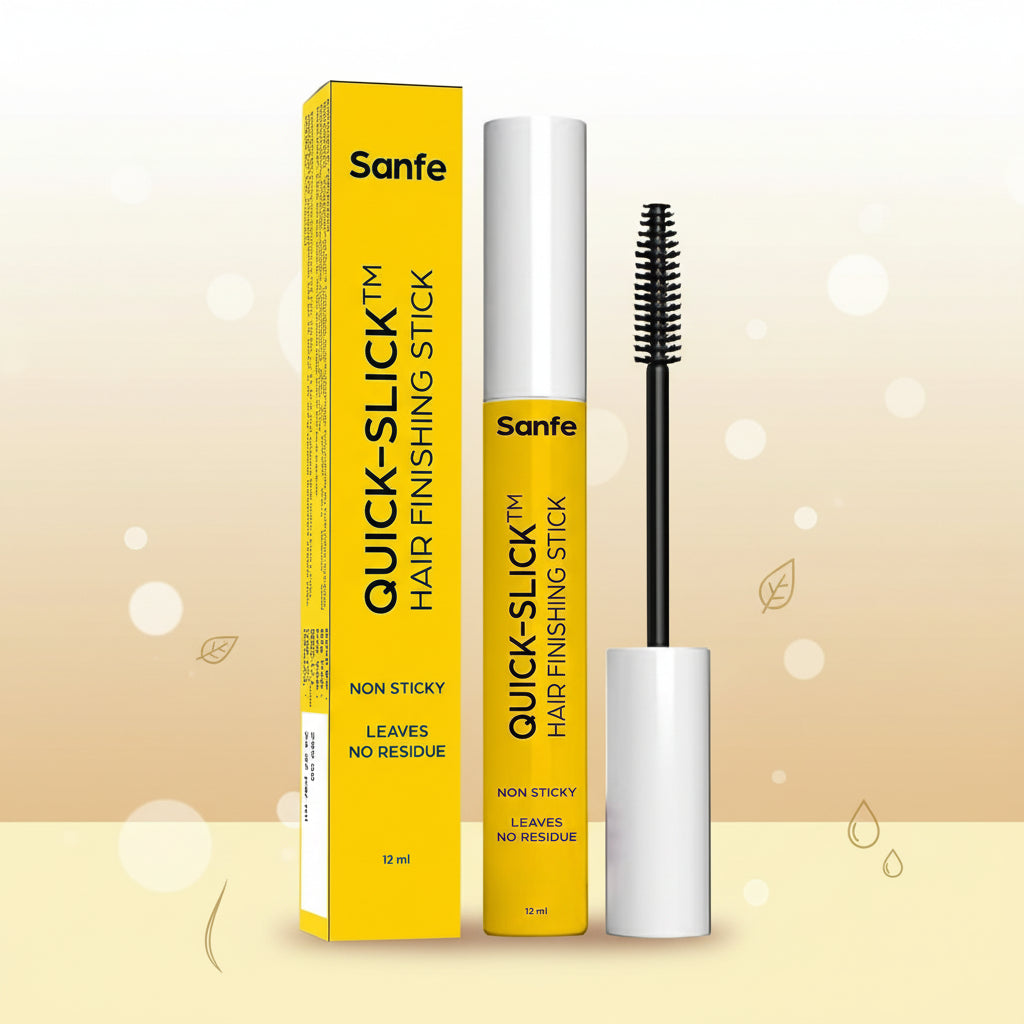 Sanfe Quick Slick Hair Finishing Stick For Women | Anti Flyaway for Smooth, Non-Greasy, and Non-Oily Look | Non-Sticky, Leaves No Residue| For frizzy and baby hair fix 12ml