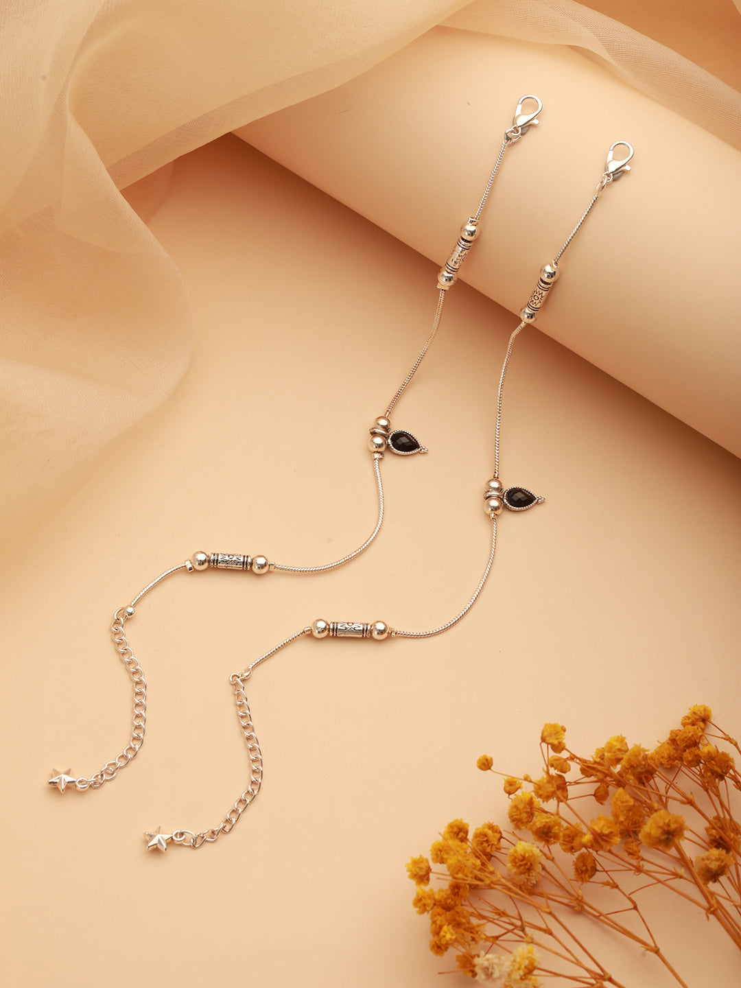 Jazz And Sizzle Gold Plated Heart Shaped Stainless Steel Anklet for Valentines Gift (Copy)