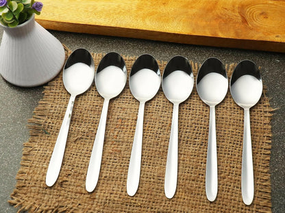 ZEVORA Premium Stainless Steel Cutlery Set- Set of 18 Spoons with Cutlery Holder - HalfPe