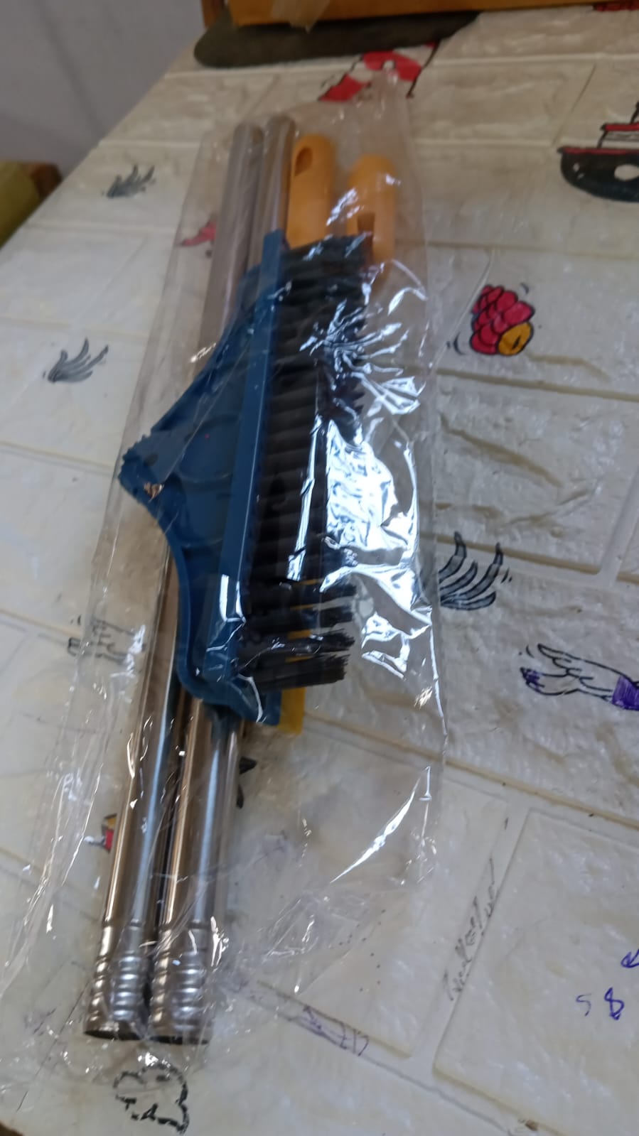 2 In 1 Cleaning Brush Long Handle Floor Brush