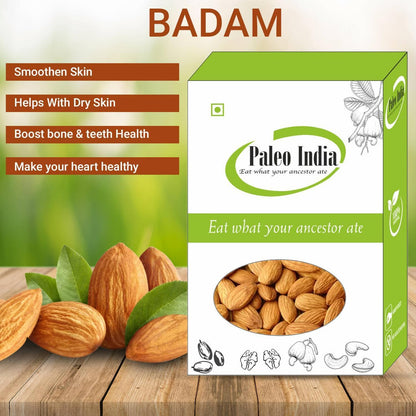 Paleo India California Almonds| Badam Almond| Badam Giri (1kg) - HalfPe