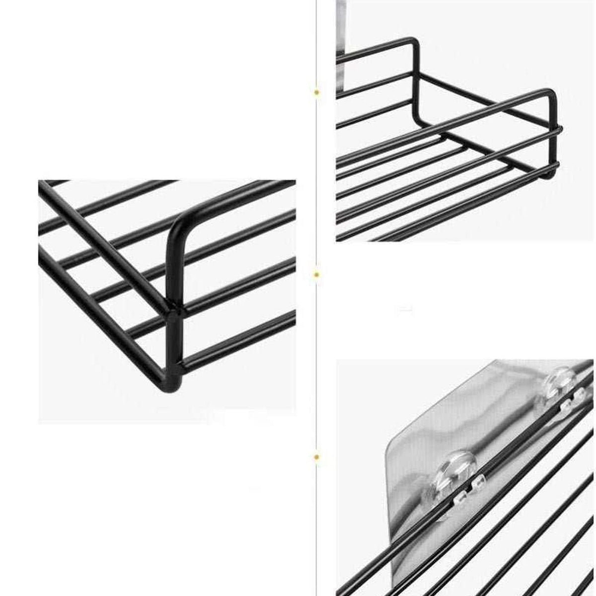 Multipurpose Wall Mount Metal Bathroom Shelf And Rack For Home And Kitchen HP DD