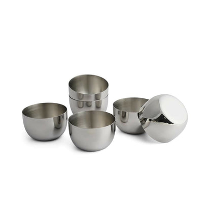 6 pcs Stainless-steel small bowl majestic (Each: 225ML)