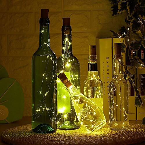 Bottle Cork Lights Copper Wire String Lights 2M Battery Powered (without Bottle) 3