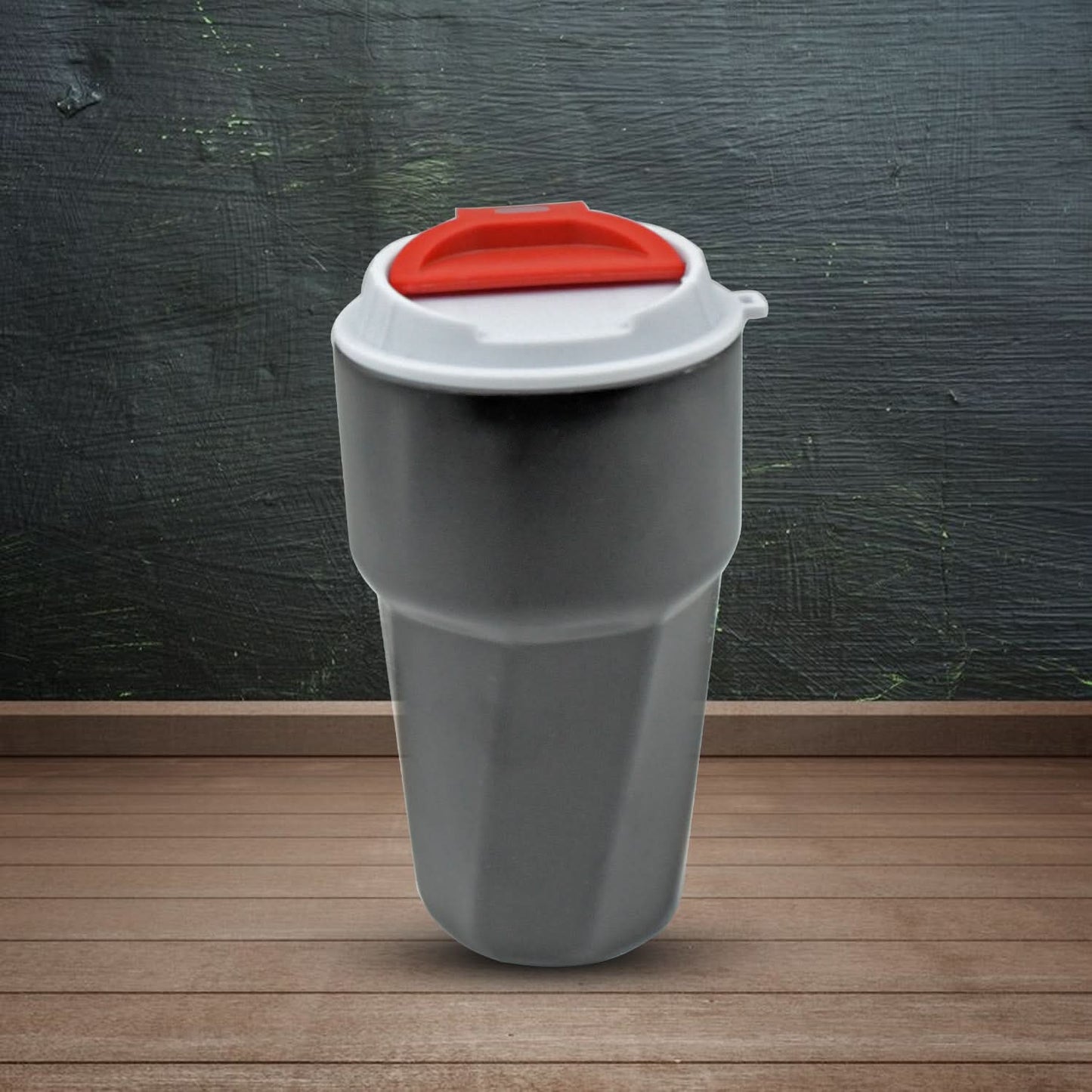 Reusable Coffee Mug – Stainless Steel Travel Cup with Lid (1 Pc)