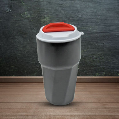 Reusable Coffee Mug – Stainless Steel Travel Cup with Lid (1 Pc)