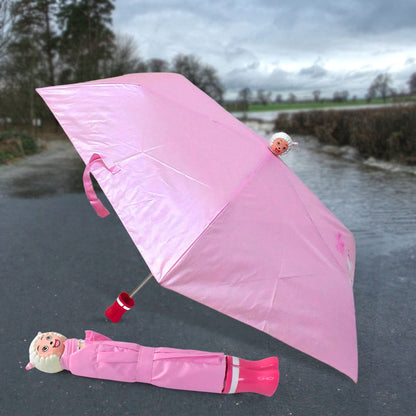 Cartoon Foldable Sun Umbrella for Kids – UV Protection & Travel Friendly