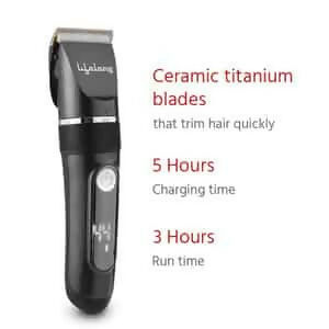 Ace Pro Rechargeable Hair Clipper With Digital Display 6 Combs (3 Mm - 12 Mm)