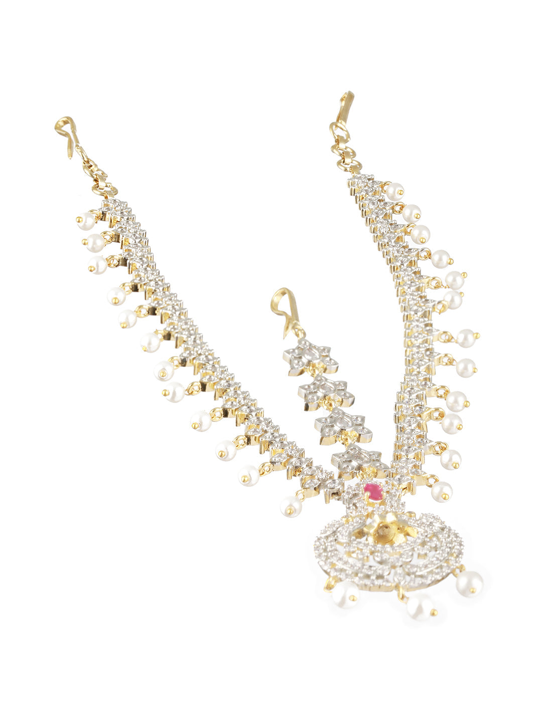 Gold-Plated Ad-Studded Mathapatti