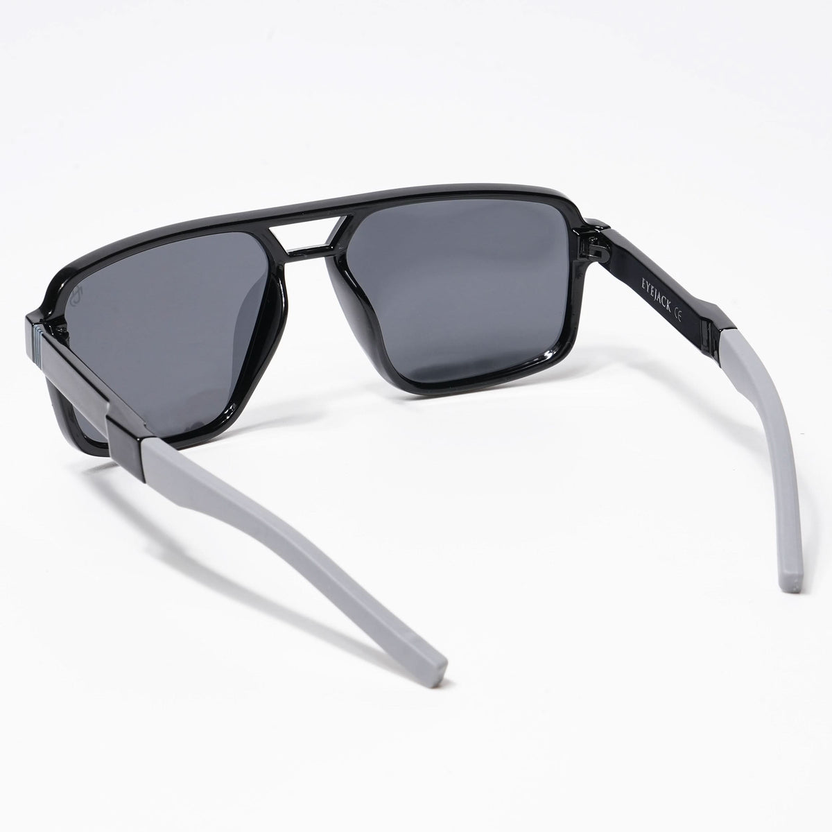 Midnight Shine Black Wayfarer Sunglasses for Men and Women - view 5