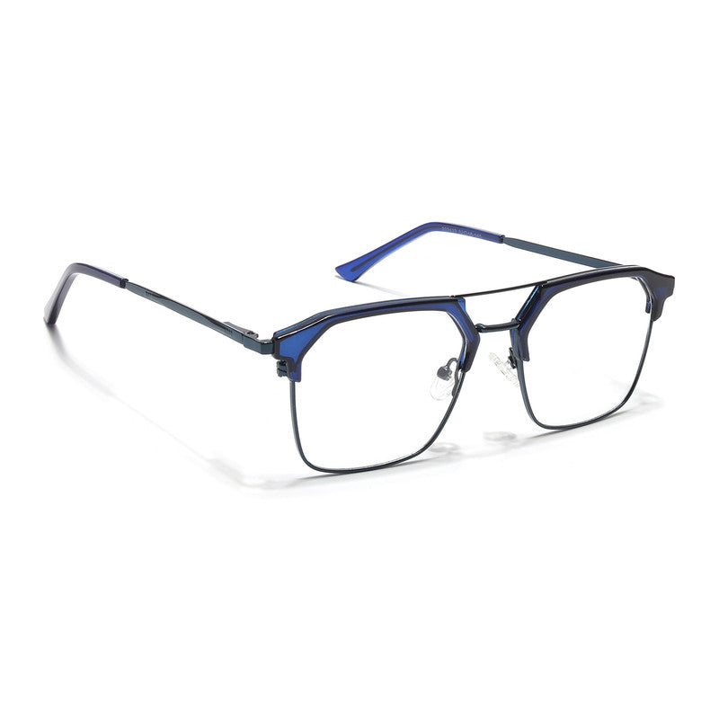 Eyejack Turbo Shine Blue Wayfarer Eyeglasses for Men and Women - view 1