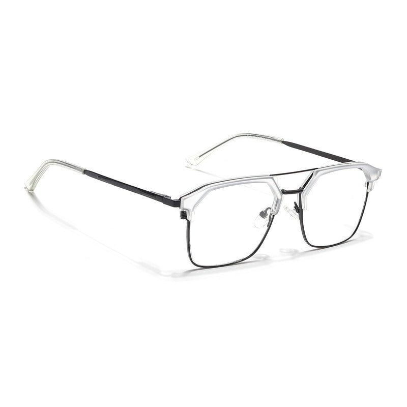 Eyejack Turbo Transparent & Black Wayfarer Eyeglasses for Men and Women - view 1