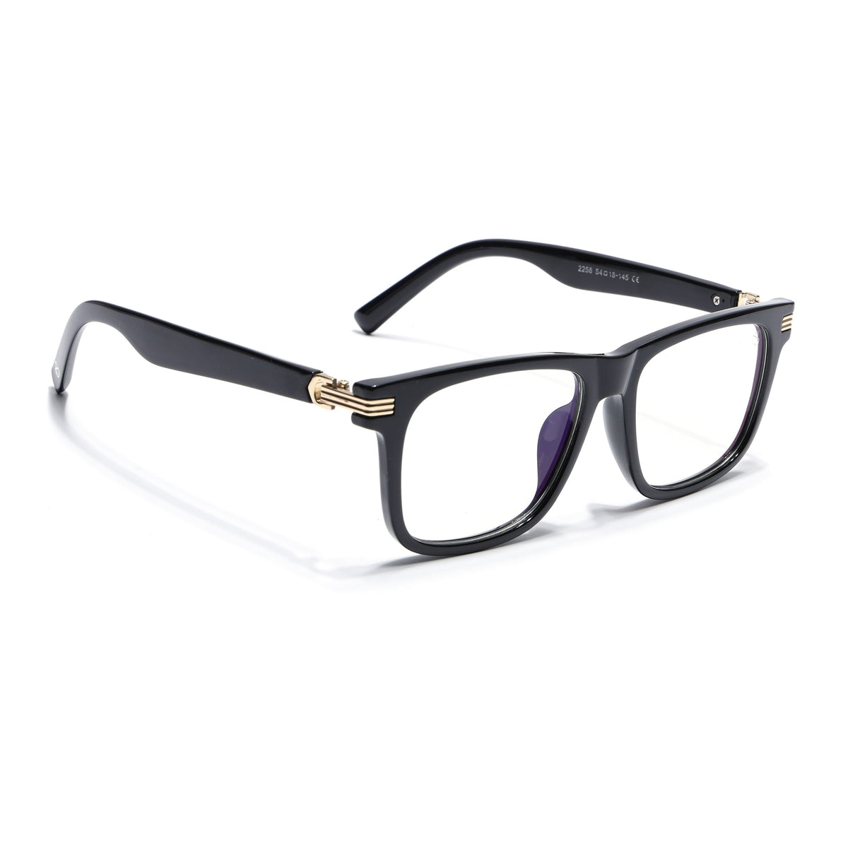 Eyejack Shine Black Square Eyeglasses for Men and Women - Style 2150 - view 1