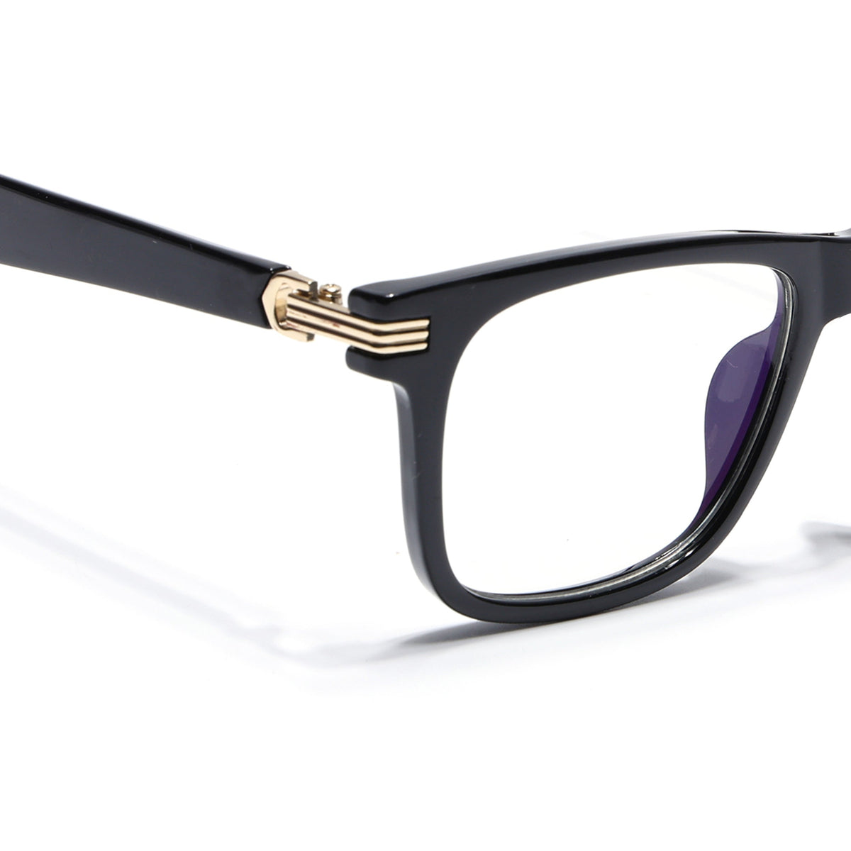 Eyejack Shine Black Square Eyeglasses for Men and Women - Style 2150 - view 3