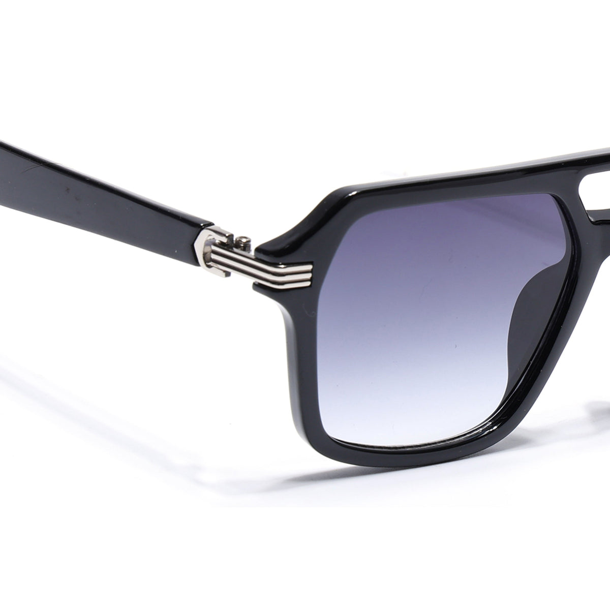 Eyejack Shine Black Wayfarer Sunglasses for Men and Women - view 5